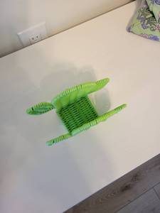 Servilletero de cactus de ratán de compras superior, servilletero de granja independiente, organizador de toallas Vintage de mimbre tejido - Product Image 3