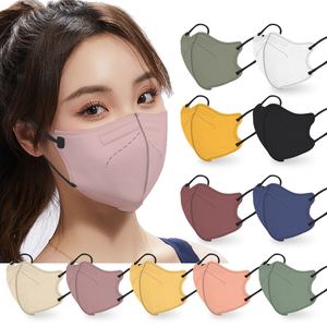 Masque facial en tissu lavable et réutilisable pour adultes, L XL, coton, lot de 3 masques noirs gris marine pour hommes et femmes, couvre-visage vente en gros - Product Image 5