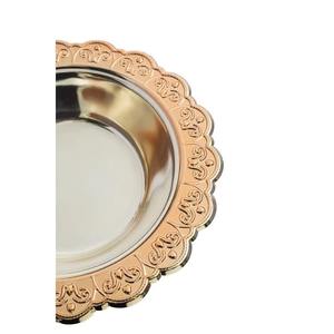 Plateau de style golfe avec couvercle Plateaux de service en métal de haute qualité Décoration intérieure Pièce maîtresse Article Plateaux élégants pour fruits et plat à dessert - Product Image 2