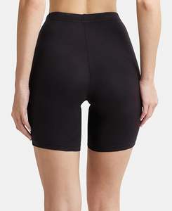 Short de sport taille haute pour femme Respirant Biker Style Tummy Control Spandex Yoga Athletic Workout Shorts Plain Dyed Pockets - Product Image 3