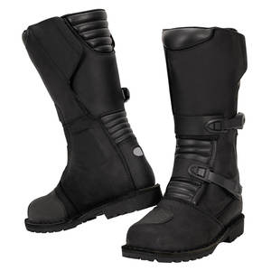 Bottes de course moto confortables, sur mesure, imperméables et coupe-vent, en cuir véritable - Product Image 1