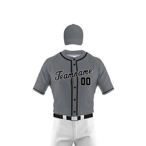 Conjunto de camisetas de béisbol personalizadas para hombre, estampado de rayas por sublimación, camisetas y pantalones de béisbol en blanco, uniforme - Product Image 5