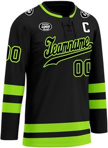 Jersey de Hockey de Alto Rendimiento, Tela Ligera y Duradera, Jersey de Hockey sobre Hielo Personalizado para Clubes y Ligas, Cualquier Talla - Product Image 3