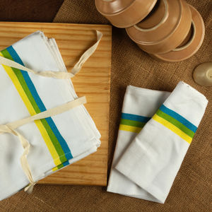 Toalla de hueso de arenque de algodón 100% para el hogar, playa, Cocina, Restaurante infantil, microfibra de lino sostenible tejida de Color Turquesa - Product Image 1