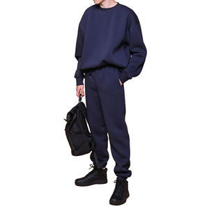 Ropa de invierno para hombre, chándal de punto con estampado de algodón orgánico, conjuntos de ropa de abrigo informal en estilo callejero, moda de otoño - Product Image 2