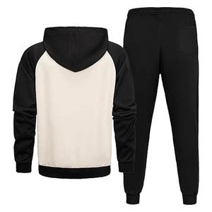 Tenue pour hommes hommes et femmes costume de sport automne et hiver loisirs couleur blocage à capuche survêtements survêtement athlétique - Product Image 3