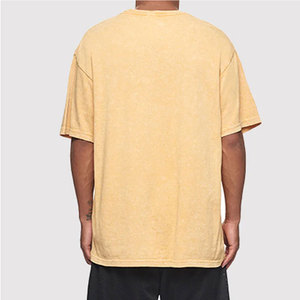 บริการ OEM ขายส่งเสื้อยืดผู้ชายน้ำหนักเบา ล้างสีแบบแอซิดวอช ผ้าฝ้าย 100% ระบายอากาศได้ดี เป็นมิตรกับสิ่งแวดล้อม ผลิตตามสั่งเพื่อจำหน่าย - Product Image 2