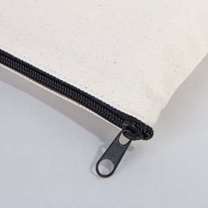 Simple Zippered Cotton Clutch Bag 8x6 Eco-Friendly Denim Cosmetic <b>Case</b> Eco-Friendly <b>Makeup</b> Organizer Bag - Product Image 5