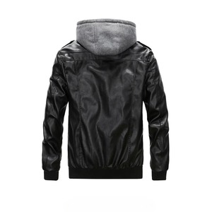 100% cuir véritable grossiste vêtements de mode concevoir votre propre cuir hommes veste en cuir coupe-vent moto peau de vache hommes - Product Image 3