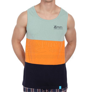 OEM Service Knitted Casual Lightweight Cotton/Polyester Men's Plus Size Tank Top for Gym & Outdoor Use Quick Dry & Breathable - Product Image 1