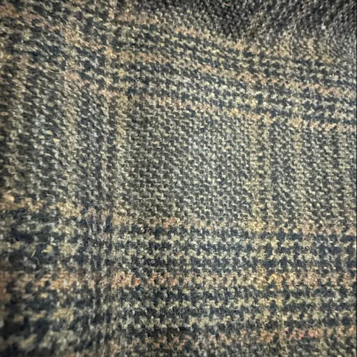 Wol Tissu Textile Tweed Laine Tissus Stock Hiver Sur Manteaux Matériel Fil Teint Laine Tissu Toutes Les Tailles Disponibles Multi Couleur