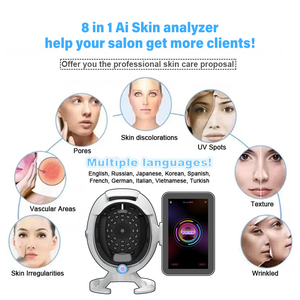 Bitmoji A6 3D Ai akıllı dijital cilt analizörü Ai cilt renk cilt testi sağlık tanı makinesi - Product Image 4