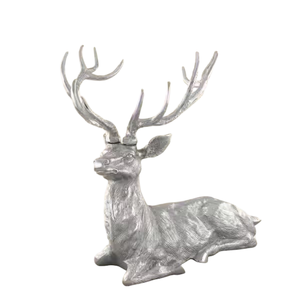 Escultura de Ciervo de Aluminio con Acabado Clásico Moderno, Estatuas de Animales para Decoración de Cumpleaños, Artesanía, Trabajo en Metal - Product Image 4