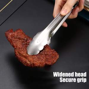 คีมคีบบาร์บีคิวสแตนเลสอุปกรณ์2024ปรับแต่งสีโลโก้สินค้ามาใหม่ - Product Image 6