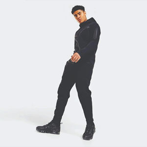 Vêtements de sport, survêtement de sport technique en molleton pour hommes, ensemble deux pièces, survêtement de jogging pour hommes, OEM personnalisé - Product Image 1