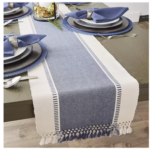Heat-Resistant Linen <b>Long</b> Hotel Dining Room 100% Organic Cotton Floral Customized Wholesale GOTS Certificate <b>Table</b> Cloth <b>Runner</b> - Product Image 2