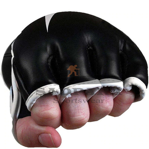 Gants de boxe professionnels en gros Gants de MMA en cuir PU personnalisés évacuation de l'humidité de haute qualité pour la fermeture des arts martiaux - Product Image 3