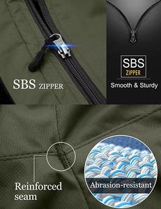 Men's Durable Thermal <b>Fleece</b> <b>Lined</b> Ski <b>Jacket</b> High Performance Winter Sports Insulation with Stand Collar - Product Image 3