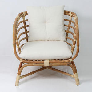 Cojín de Silla de Teca Natural, Duradero y Ecológico, Silla de Estilo Boho Moderno para Dormitorio, Parque, Villa, Sala de Estar, Patio, Hotel - Product Image 2