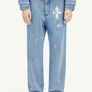 Chándal Personalizado Color Impreso OEM/ODM Servicio Hombres 100% Algodón Transpirable Secado rápido Cuello alto Invierno Denim - Product Image 3