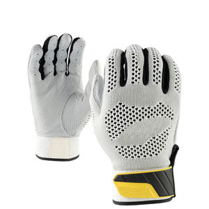 Guantes de bateo de béisbol cómodos y duraderos con ajuste personalizado y muñequeras ajustables para un mejor agarre - Product Image 2