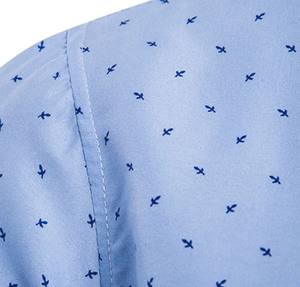 เสื้อเข้ารูปแขนยาวสำหรับผู้ชาย, เสื้อพิมพ์ลายลำลองเสื้อใส่สบายสำหรับฤดูใบไม้ผลิ - Product Image 5