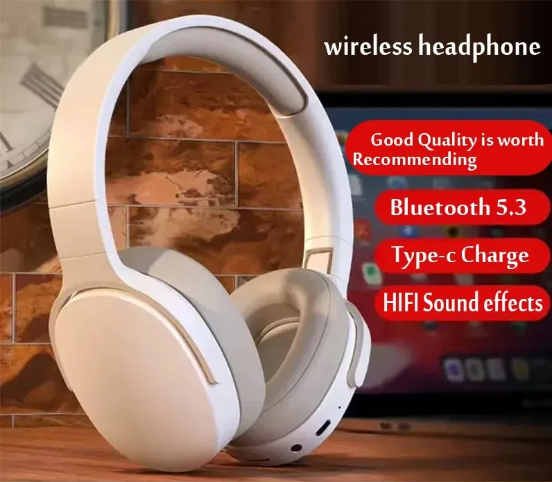 P2961 Hifi Bass Wireless Headphones Bluetooth Earphone Foldable Headset Sport Headphone Game Noise Reductio Over-ear Headphones