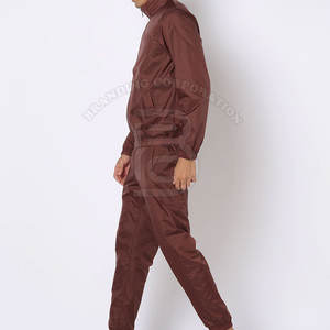 Active Wear Conjunto de chándales con cremallera estampada transpirable de invierno para hombres 2 piezas Algodón deportivo elegante de alta calidad - Product Image 2