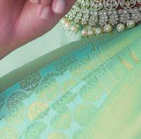 Sari en soie jacquard pur DFESIGNER, dernière collection, pour occasions spéciales, femmes