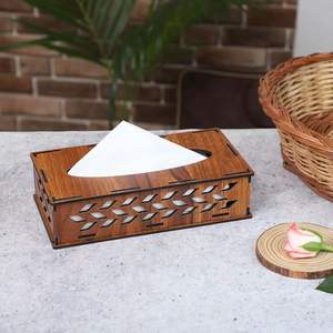 Caja de pañuelos de madera hecha a mano y servilletero elegante decoración de mesa de comedor para uso doméstico caja de pañuelos de madera Premium - Product Image 6