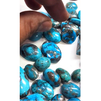 99 Pièces de Turquoise Naturelle Bleue, Cabochons Ovales de 13mm-38mm, 1555 Carats, Pierres Précieuses en Vrac, Iroc Sales, Option Logo Personnalisé, 218 $US