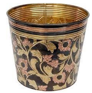 Cuivre Antique fini petit planteur pour la maison balcon jardin jardinière décorative à la main en laiton balcon fenêtre planteur - Product Image 5