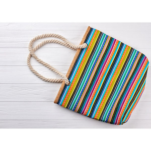 กระเป๋าผ้าแคนวาส 100% ลายจุด  รักษ์โลก ใช้ได้หลากหลาย - Product Image 2