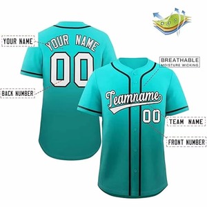 Uniforme de baseball unisexe personnalisé avec logo, respirant, 100% polyester, sublimé, vêtements de sport - Product Image 2