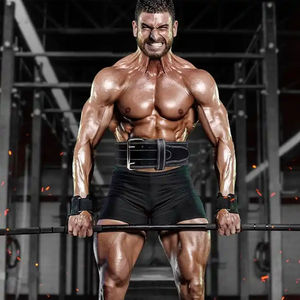 Wholesale Unisex Custom Made Cowhide <b>Powerlifting</b> <b>Belt</b> High Quality Fitness Gear with Buckle Feature for Gym Use - Product Image 4