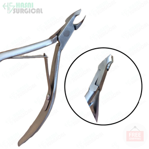 Pince à ongles à cuticules professionnelle avec pointe de 7mm et revêtement demi-noir fabriqué au Pakistan - Product Image 6