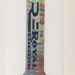 สติกเกอร์โฮโลแกรม PET สีเงิน แบบเป็นมิตรต่อสิ่งแวดล้อม ทนทาน รองรับการพิมพ์ด้วยความร้อน พร้อมคุณสมบัติบาร์โค้ด ป้องกันรอยขีดข่วน รูปทรงวงรี พิมพ์ด้วยเลเซอร์ - Product Image 1