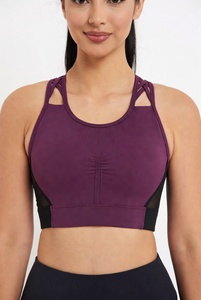 สปอร์ตบราสำหรับผู้หญิงสำหรับโยคะ ออกกำลังกาย ฟิตเนส ฝึกซ้อม สวมใส่สบาย ยืดหยุ่นได้ ชุดออกกำลังกายแบบกระชับรูปทรง - Product Image 6