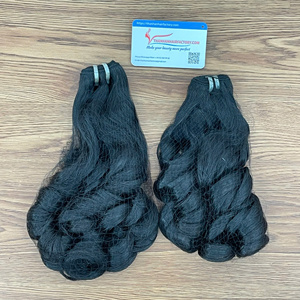 Produits phares : Extensions de cheveux humains vietnamiens Super Double Drawn, tissage bouclé à la vapeur - Product Image 5