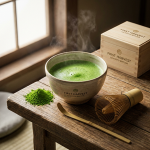 Matcha Chino Uji Kyoto de Primera Cosecha, Rico en Antioxidantes, Estimulante de Energía, Té Saludable Fresco, en Caja/Bolsa - Product Image 1