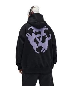 2025 nouveau Design hommes respirant coton sweats à capuche 100% Logo personnalisé pull surdimensionné goutte épaule sweats pour l'hiver - Product Image 6