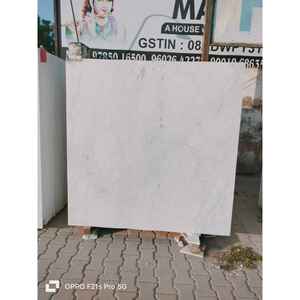 Ambaji แผ่นหินอ่อนแคลเซียมแข็งสีขาวที่เหนือกว่าการออกแบบที่ทันสมัยพื้นผิวขัดเงาขัดเงาสำหรับการตกแต่งภายในโรงแรมวิลล่าอพาร์ทเมนท์1ปี - Product Image 1