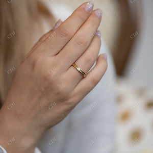 Anillo de Bodas de Luna Anillo de diamante de fase lunar para mujer Anillo de Bodas de alta calidad Mayorista de joyería de boda personalizado de la India - Product Image 3