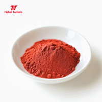 Poudre de tomate déshydratée séchée à l'air, couleur naturellement jaunâtre, ingrédient d'assaisonnement de qualité alimentaire, en vrac, certifiée Halal