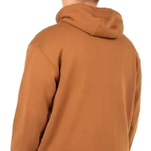 Chaqueta de invierno con capucha y cremallera de peso pesado para hombre personalizada con diseño desgastado teñido liso para un uso cómodo - Product Image 2