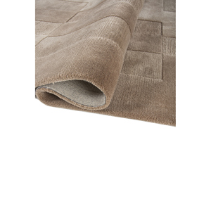 พรมขนสัตว์ผสมวิสโคสสีน้ำตาลเบจ Cera รุ่น Top-21218 ลาย Abstract สำหรับตกแต่งบ้าน ห้องนั่งเล่น ห้องโถง ห้องนอน พรมขนนุ่มรูปทรงสี่เหลี่ยมผืนผ้า - Product Image 2