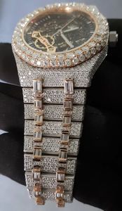 Montre à mouvement automatique de luxe en acier inoxydable en édition limitée VVS Moissanite diamant dernier Hip Hop 20mm de haute qualité - Product Image 4