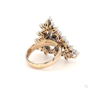 Classic Modern <b>Gold</b> Diamond Ring for Women Elegant <b>Sparkle</b> Fine Jewelry Stylish Wedding Engagement Gift Ring - Product Image 5
