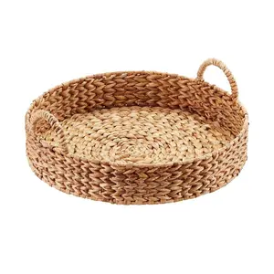 VINACAMON出售越南手工编织高品质，价格便宜的托盘竹托盘水葫芦托盘带篮子