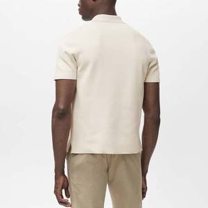 Camiseta de Manga Corta con Cierre para Hombre, Informal, de Punto, Corte Regular, Verano 2025, 100% Algodón, Transpirable, Talla Grande, Secado Rápido - Product Image 2